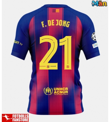 Barcelona Frenkie de Jong #21 Hemmatröja 2025-26 Kortärmad